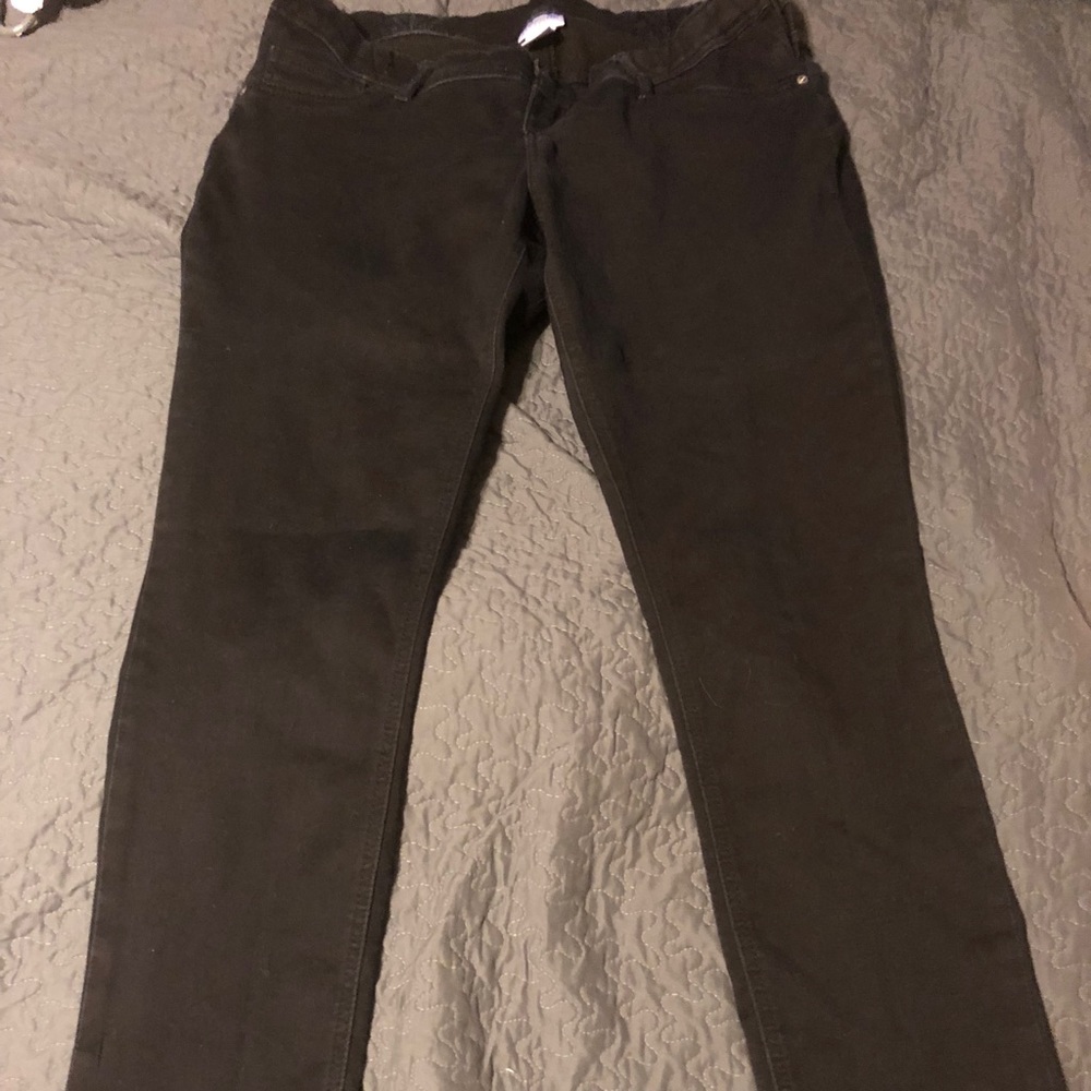 Motherhood Maternity Black skinny jeans - size Lg